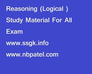 Reasoning (Logical ) Study Material For All Exam