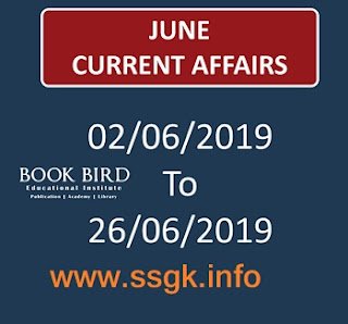 JUNE 2019 CURRENT AFFAIR BY BOOK BIRD