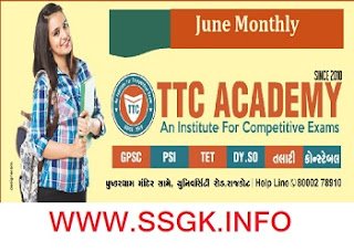 CURRENT AFFAIRS JUNE 2019 BY TTC ACADEMY